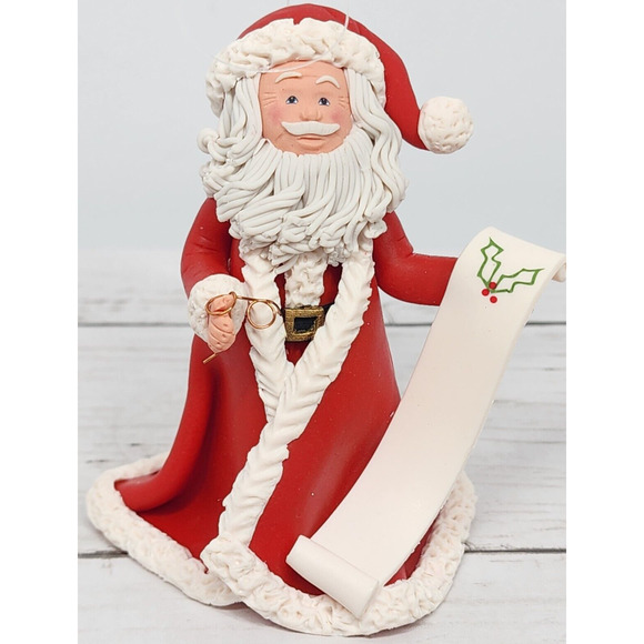 Klassic Kringle Ornament/Standing, 'Santa's Secret', Holding the Naughty List - Picture 2 of 10